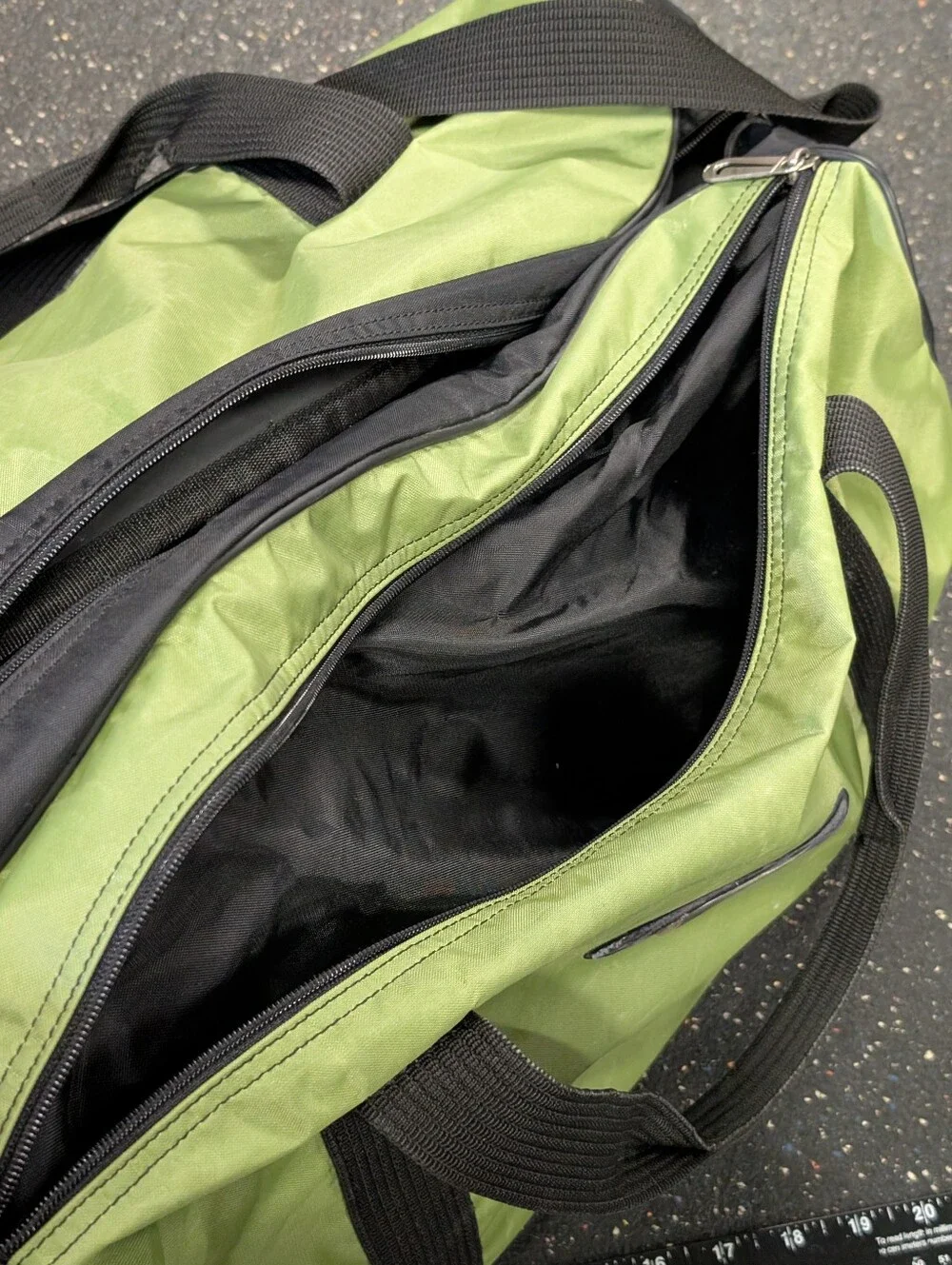 Vintage Nike 90s Military Green Sport Duffle Bag Swoosh Logo